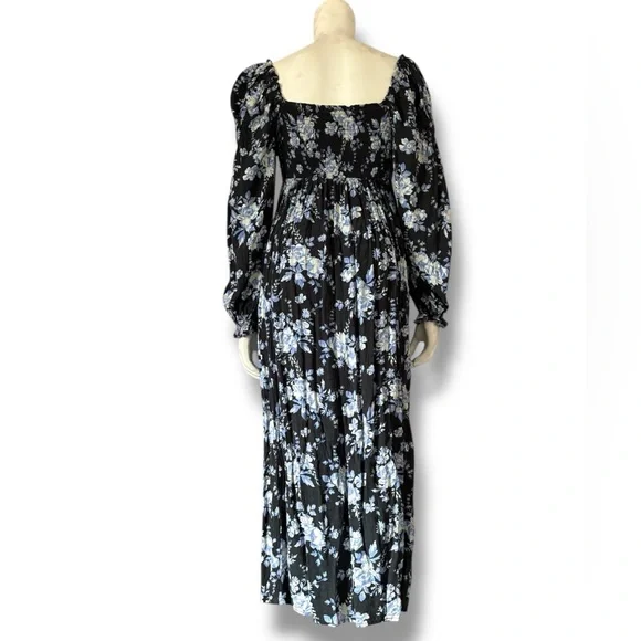 Free People | Jaymes Midi Floral Y2K Bohemian Western Summer Leg Slit Dress - Picture 5 of 9